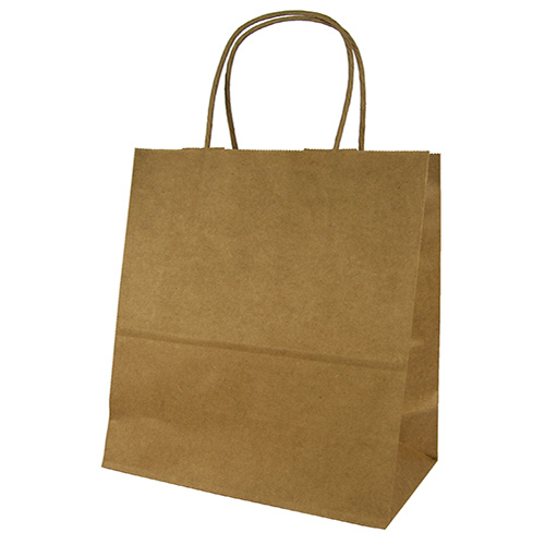 thumbnail image 2 of ProLine White Kraft Paper Shopping Bags With Handles - 250 Pack - 10x5x13 2 of 6